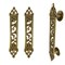 Designer Door Pull Handles Antique Gold Finish 11.7 Inches Pair of 2 Brass Door Knobs for Drawer, Shelf, Cabinet, Wardrobe, Almirah Housewarming Gift